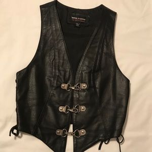 Leather vest